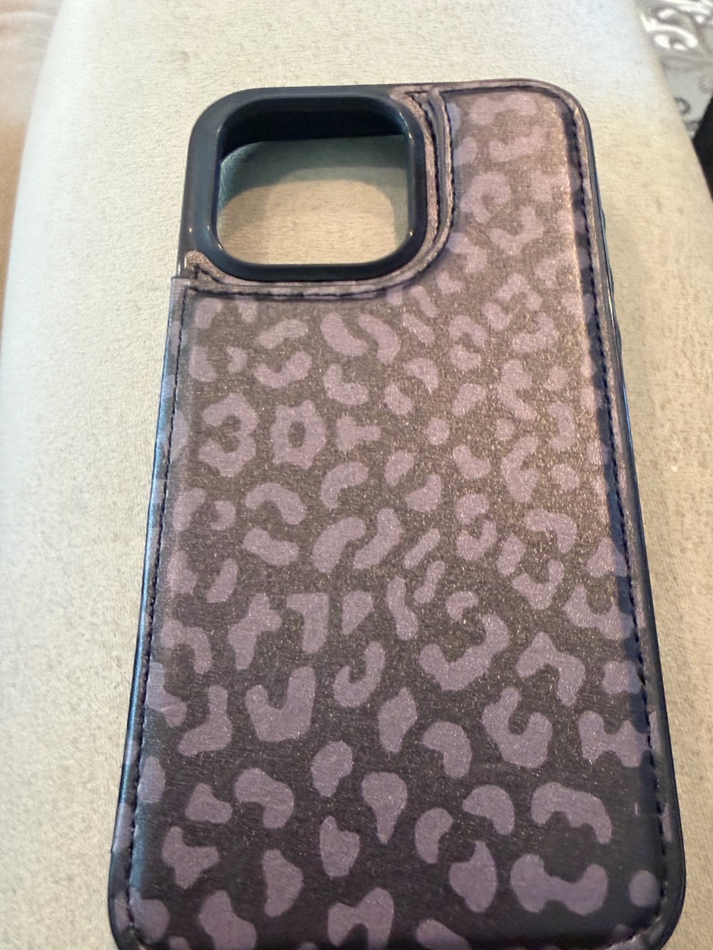 Purple Leopard Print Phone Case - Compatible Cell Phone Accessory